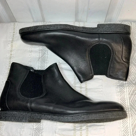VINCE Bonham men’s boot black EUC ankle pull-on US 13 / EU 47.5 NWOT rubber sole - Picture 11 of 12